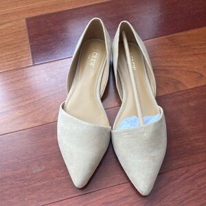 Jcrew size 9 tan suede flats!